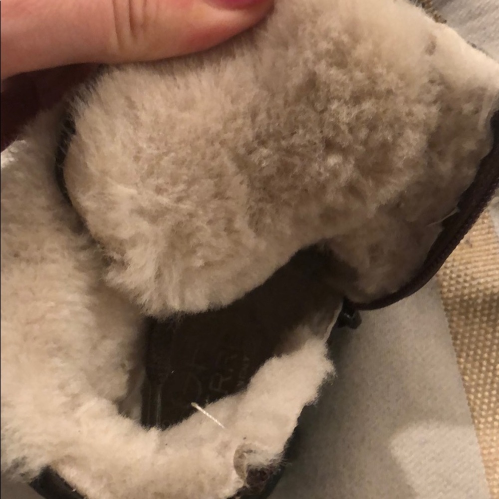 GF Ferre natural leather and fur toddler shoes - Picture 4 of 8